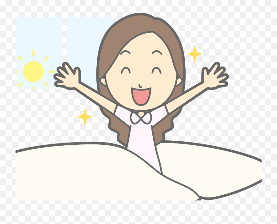 Woman Is Waking Up Clipart Free Download Transparent Png - Happy Emoji,Waking Up Emoji