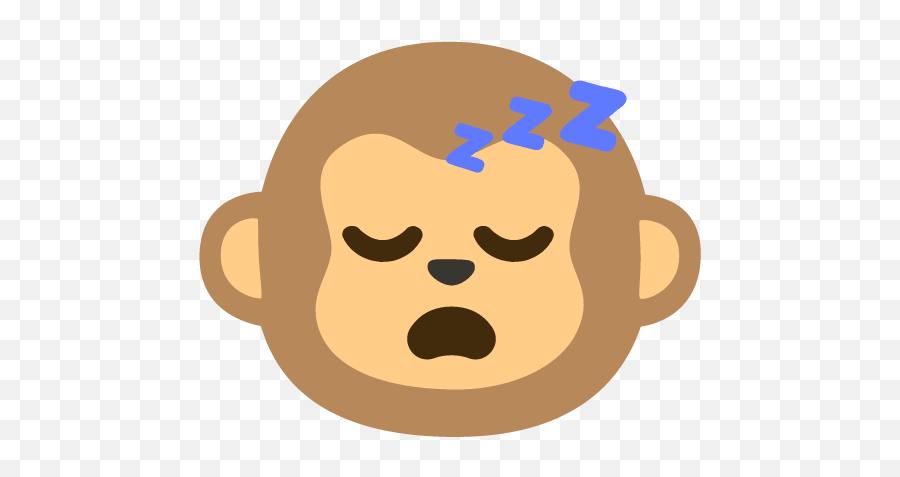 Sleeping Emojis - Discord Emoji Drunk Monkey Emoji,Monkey Eye Emoji