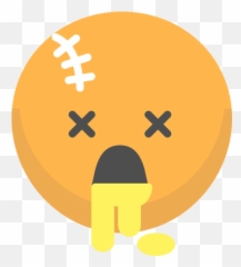 Dead Sick Emoji Emoticon Free Icon - Icon Sakit,Dead Emoji Png