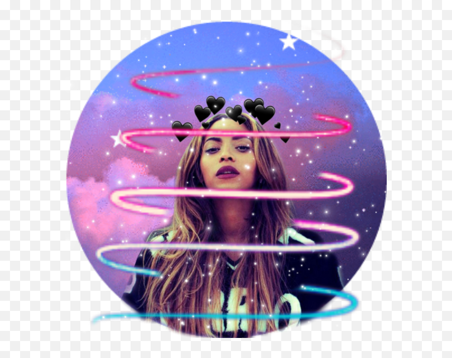 Circle Beyonce Sticker - Girly Emoji,Beyonce Emoji App