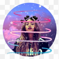 Circle Beyonce Sticker - Girly Emoji,Beyonce Emoji App