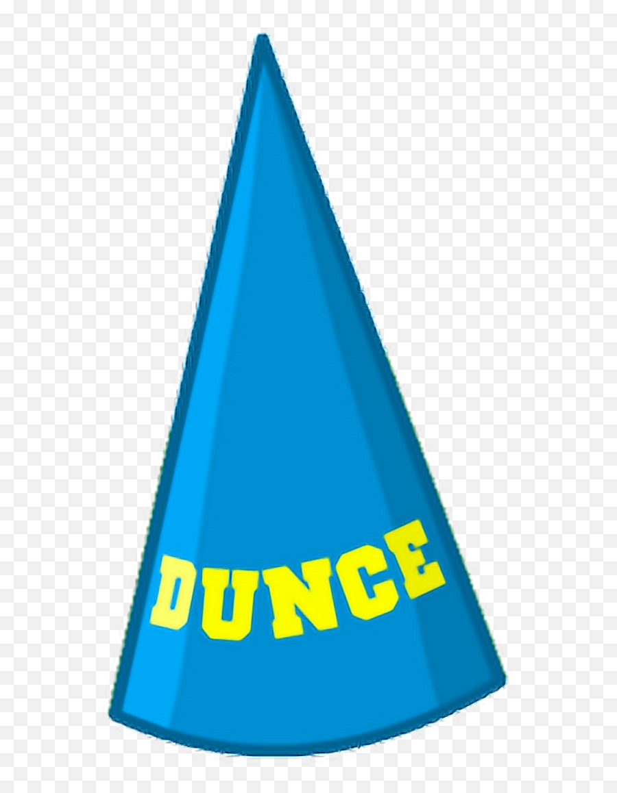 Dunce Hat Duncehat Blue Sticker - Vertical Emoji,Dunce Emoji