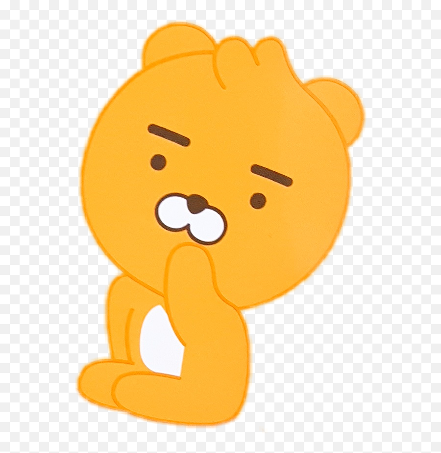 Kakaotalk Emotion Kakaofriends Baby Emoji,Lion Showing Emotion