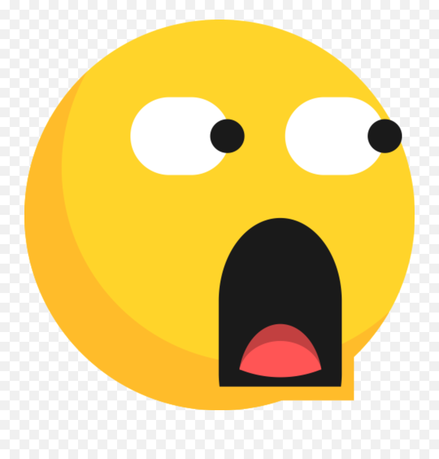 Surprised Emoji - Transparent Background Emoji Shocked,Scared Emoji