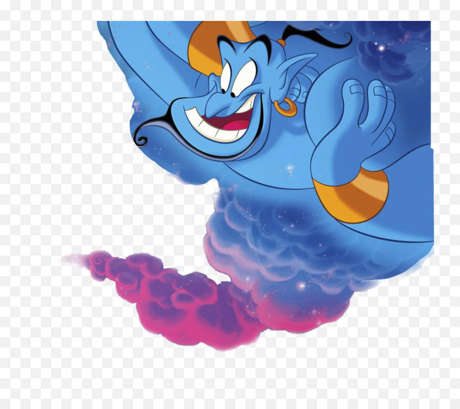 Genie Aladdin Disney Sticker By Rachel Hazzard - Aladdin Making A Wish Emoji,Aladdin Emoji