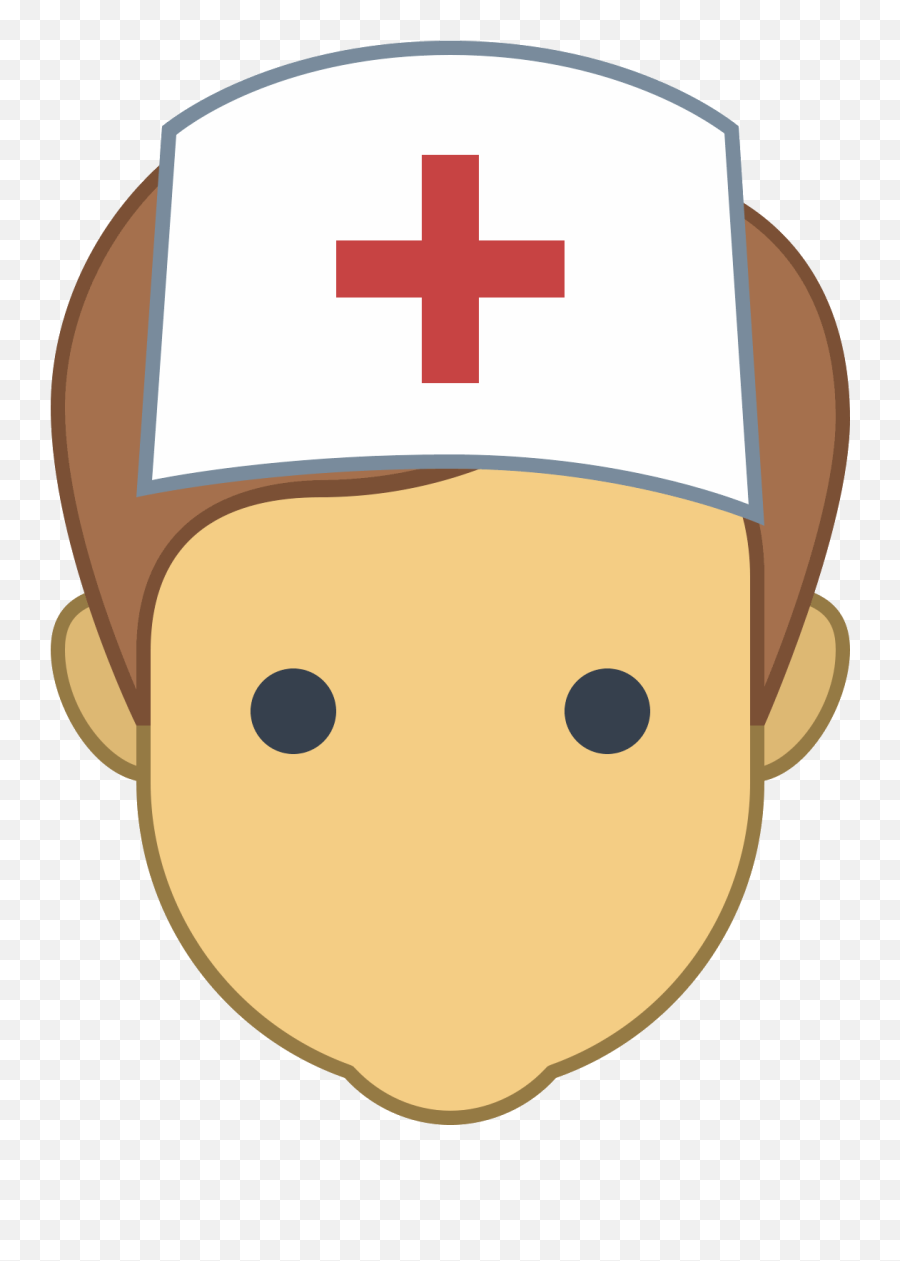 Nurse Male Icon - Icon Clipart Full Size Clipart 1561724 Male Nurse Head Cartoon Emoji,Nurse Emoji