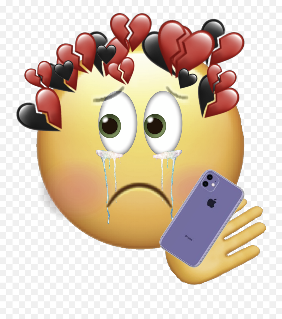 Popular And Trending Troubled Stickers On Picsart - Smartphone Emoji,Troubled Text Emoji