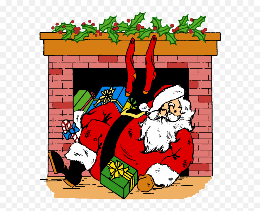 Clipart Houses Santas Clipart Houses Santas Transparent - Santa Down The Chimney Emoji,49er Emoji