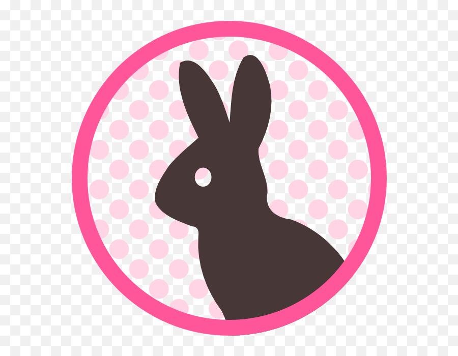 Rabbit Easter Bunny Pink M Paw Clip Art - Rabbit Emoji,Rabbit Emojis On Facebook