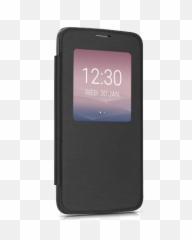 Flip Cover Grey - Flip Cover Alcatel Idol 3 Emoji,Alcatel Onetouch Idol 3 Emojis