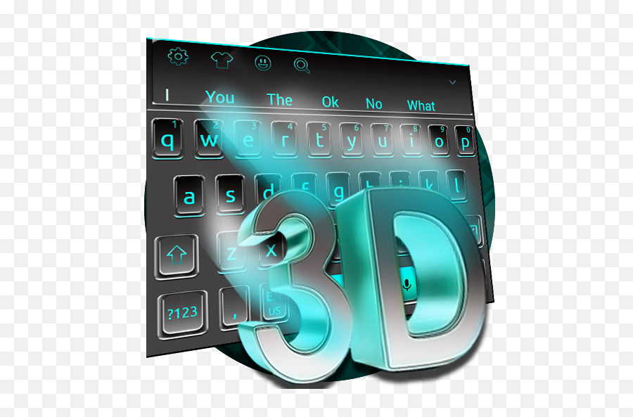 3d Blue Keyboard Theme For Android - Download Cafe Bazaar Technology Applications Emoji,3d Emoji Keyboard