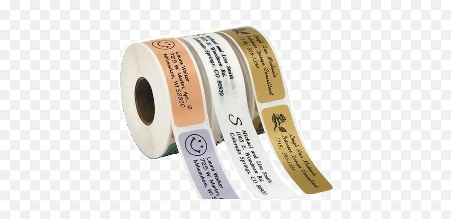 Personalized Roll Address Labels New Larger Size 2 12 X 34 - Toilet Paper Emoji,8u Emoticon