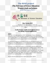 Pdf Rose The Relevance Of Science Education Final Report - Language Emoji,Mork’s Mixed Emotions