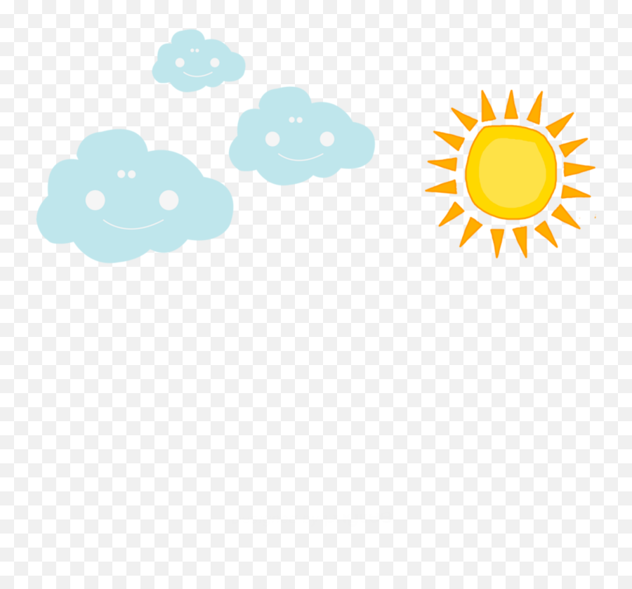 Ftestickers Cartoon Clouds Sun Sticker By Pennyann Emoji,Sun And Clouds Emoji