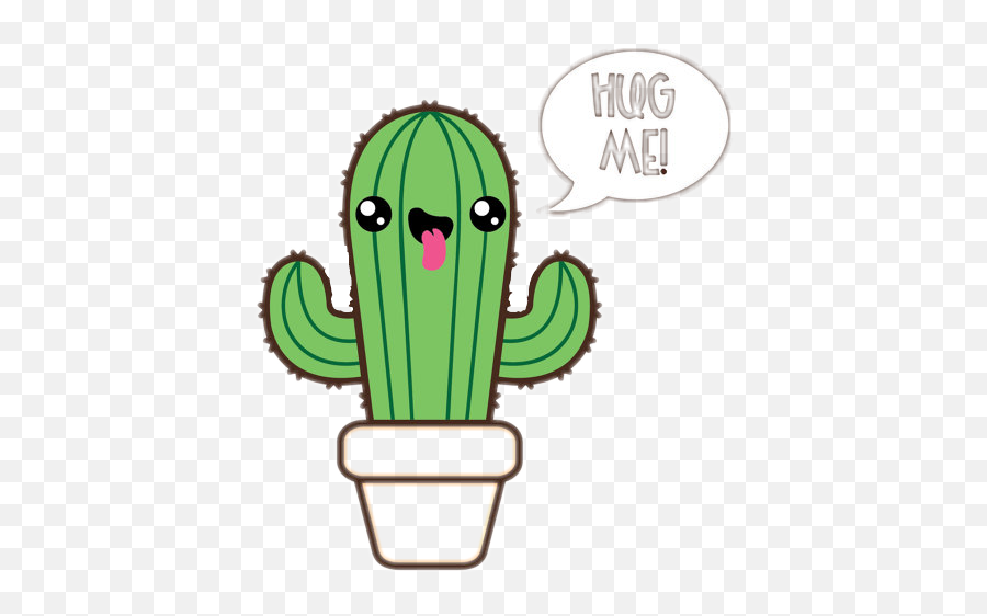 The Most Edited - Cactus Clipart Emoji,Hugging Catcus Emoticon