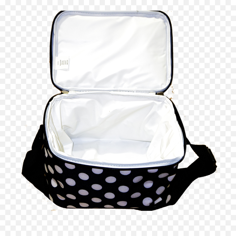 Black Polka Dot Lunch Bag Sml - Household Storage Bag Emoji,Wastebasket Emoji