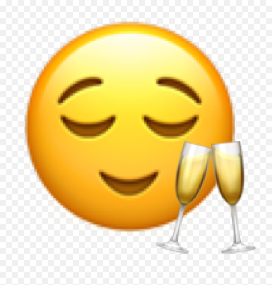 Bitchybutclassy Champagne Emoji Funny Sticker By Hi - Wine Glass,Hi Emoticon