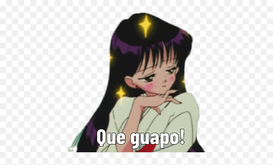 Sailor Moon - Sailor Moon Anime Aesthetic Emoji,Que Guapo Emoticon