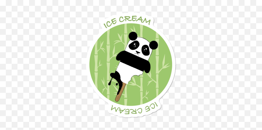White Panda Stickers Design By Humans Emoji,Panda Japanese Text Emoticon