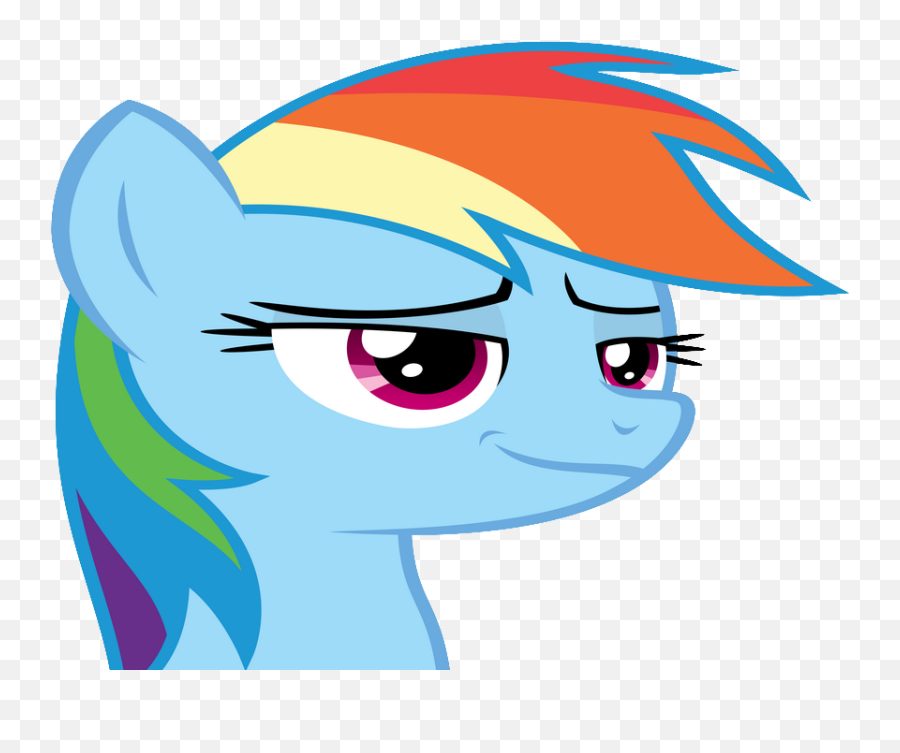 Sticker Other Rainbow Dash My Little Pony Mlp Bleu - Rainbow Emoji,Surprised Facial Emotions