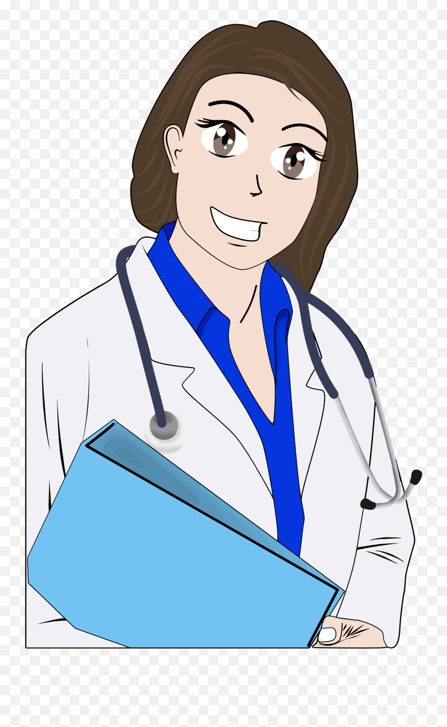 Nursing Clipart Woman Doctor Nursing - Female Cartoon Images Of Doctor Emoji,Female Doctor Emoji
