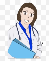 Nursing Clipart Woman Doctor Nursing - Female Cartoon Images Of Doctor Emoji,Female Doctor Emoji