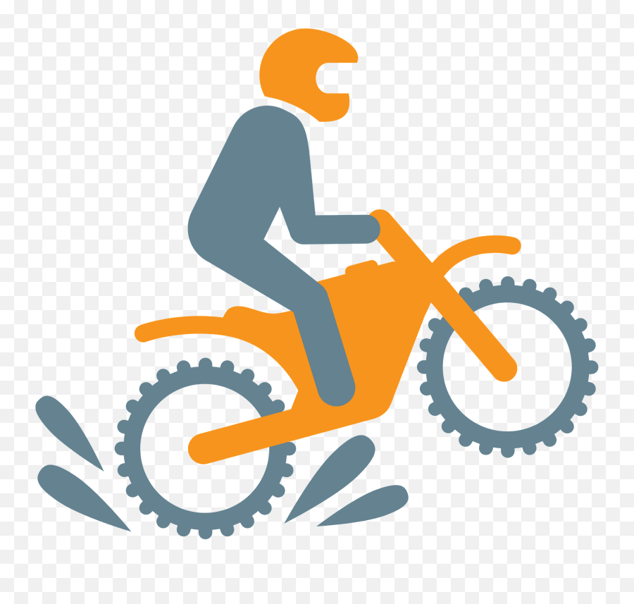 Dirt Bike Clipart - Illustration Emoji,Motorbike Emoji
