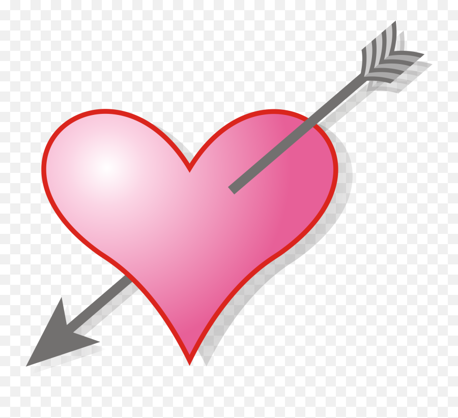 Download Svg Love Arrow Clipart - Pink Hearts With Arrows Emoji,Heart With Arrow Emoji
