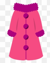 Pink Coat Clipart Free Download Transparent Png Creazilla - Pink Winter Coat Clipart Emoji,Trench Coat Emoji