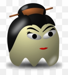 Game Baddie Geisha Clipart Free Download Transparent Png - Pink Swirl Ghosts Emoji,Japanese Demon Emoji