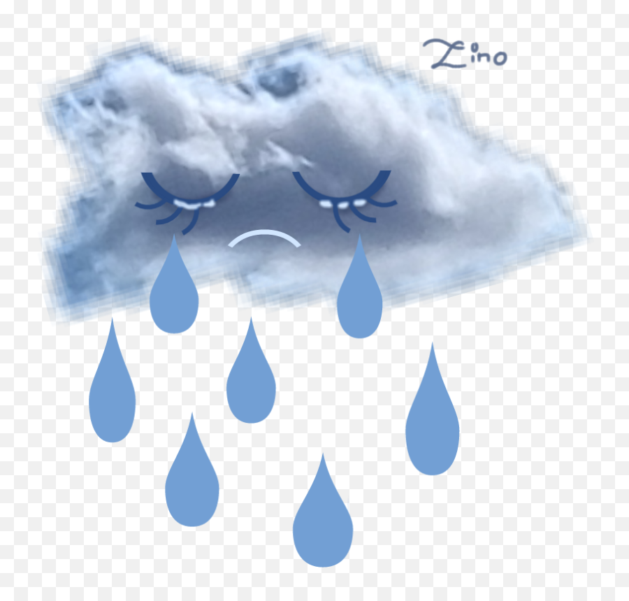 Zino Scrainy Rainy Cloud Clouds Sticker - Drop Emoji,Rainy Cloud Emoji