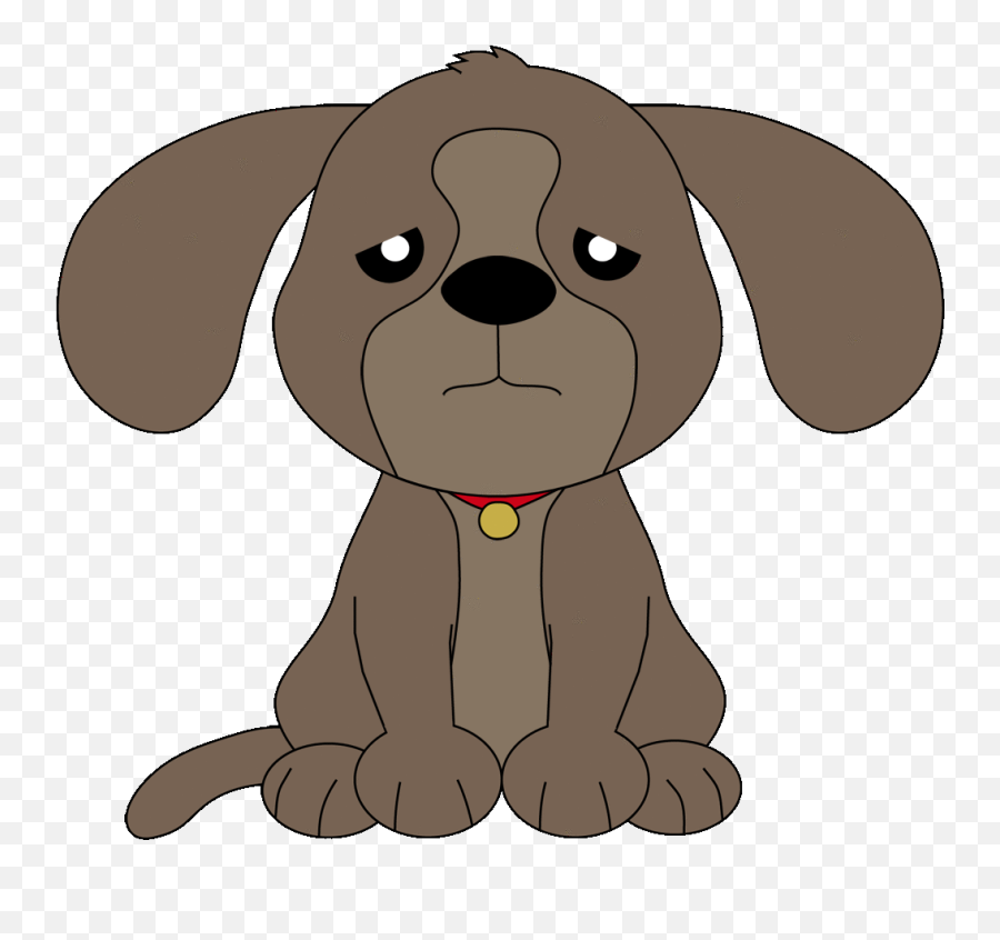 Download Sad Dog Gif Cartoon Png Base - Sad Dog Clipart Gif Emoji,Sad Puppy Emoji