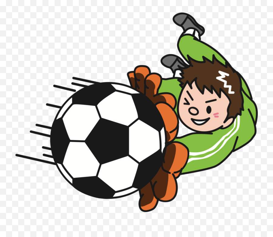 Clipart Soccer Player - Soccer Ball Silhouette Png Goalkeeper Clipart Png Emoji,Soccer Ball Girl Emoji