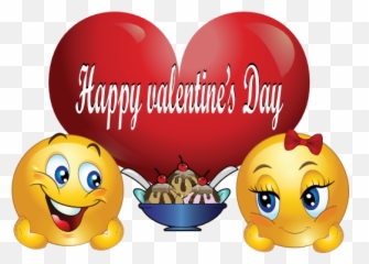Happy Valentine Smiley Emoticon Clipart I2clipart - Emoji,Valentine Emoticon