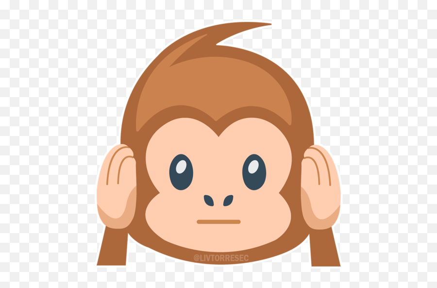 Sticker Maker - Big Emojis Emoji Hear No Evil,Whatsapp Monkey Emoticons