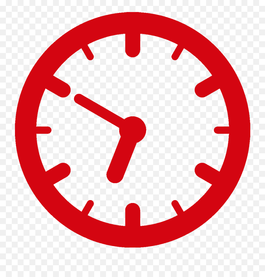 Wunschpaket - Jam Dinding Icon Png Clipart Full Size Red Transparent Clock Icon Emoji,Emoticon Tangan