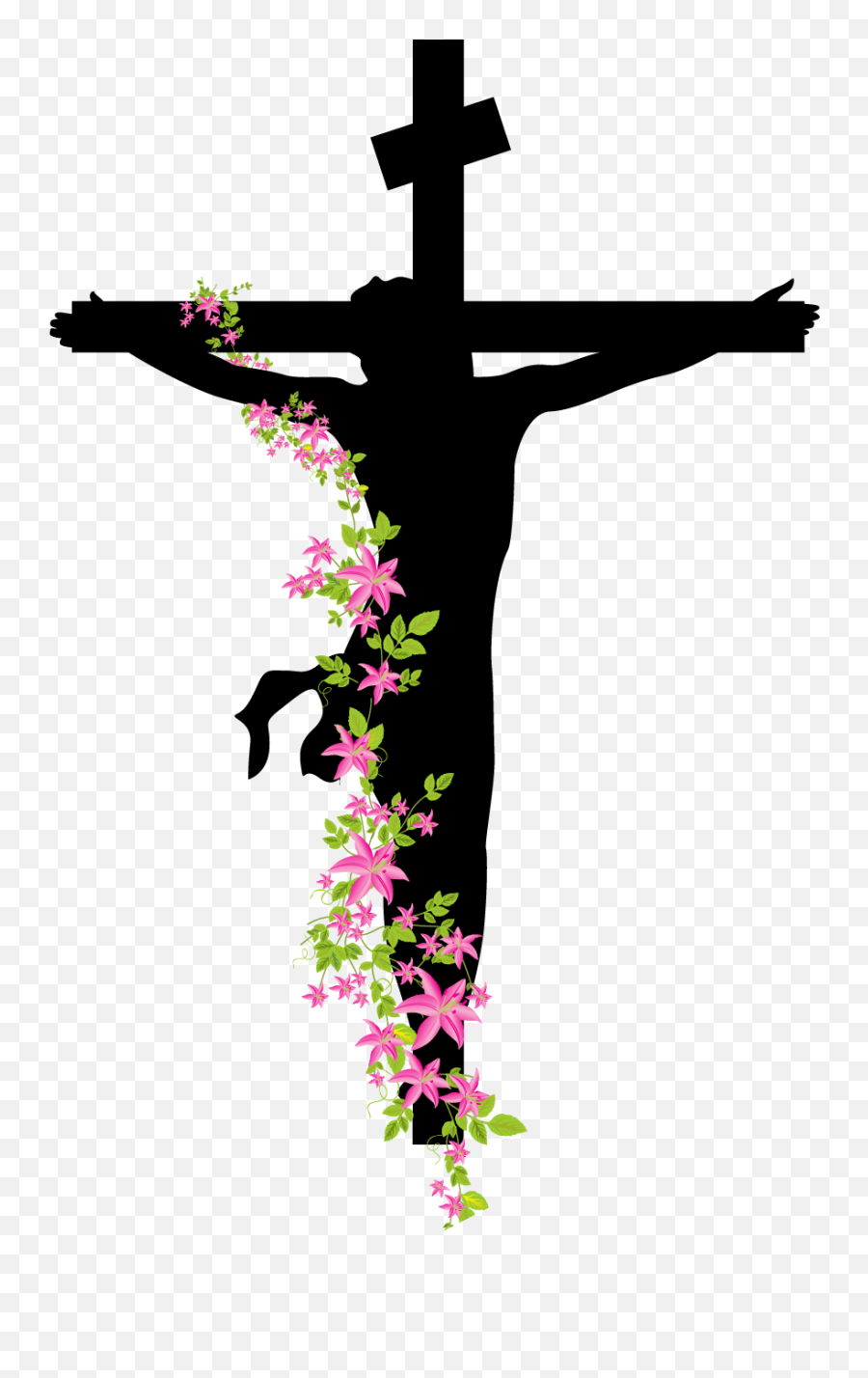 Vector Jesus Resurrected Png Download - Vector Jesus Cross Png Emoji,Christian Cross Emoticon