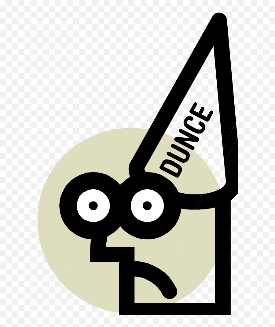 Dunce Cap Pictures - Cartoon Dunce Hat Png Emoji,Dunce Emoji
