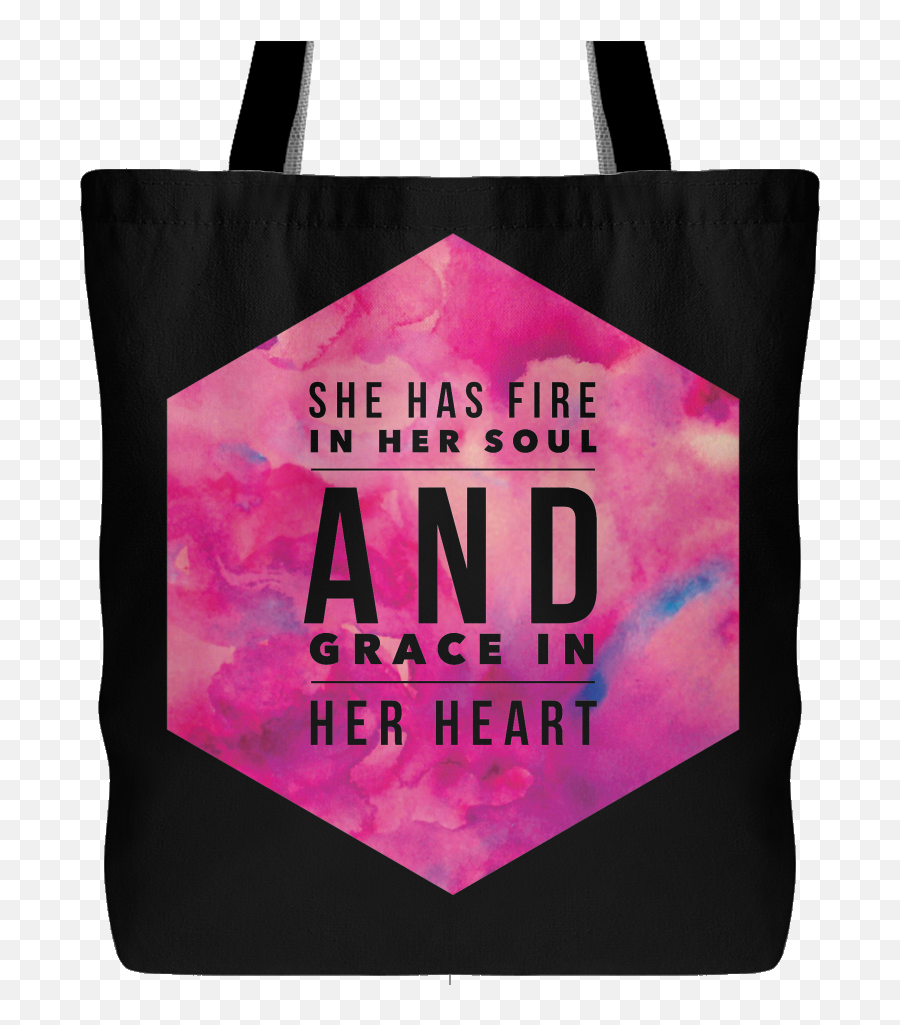 Grace In Her Heart Tote - Tote Bag Emoji,Emoji Tote Bag