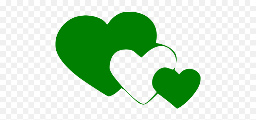 Green Heart 2 Icon - Free Green Heart Icons Blue Heart Png Icon Emoji,Green Heart Emoticon For Facebook