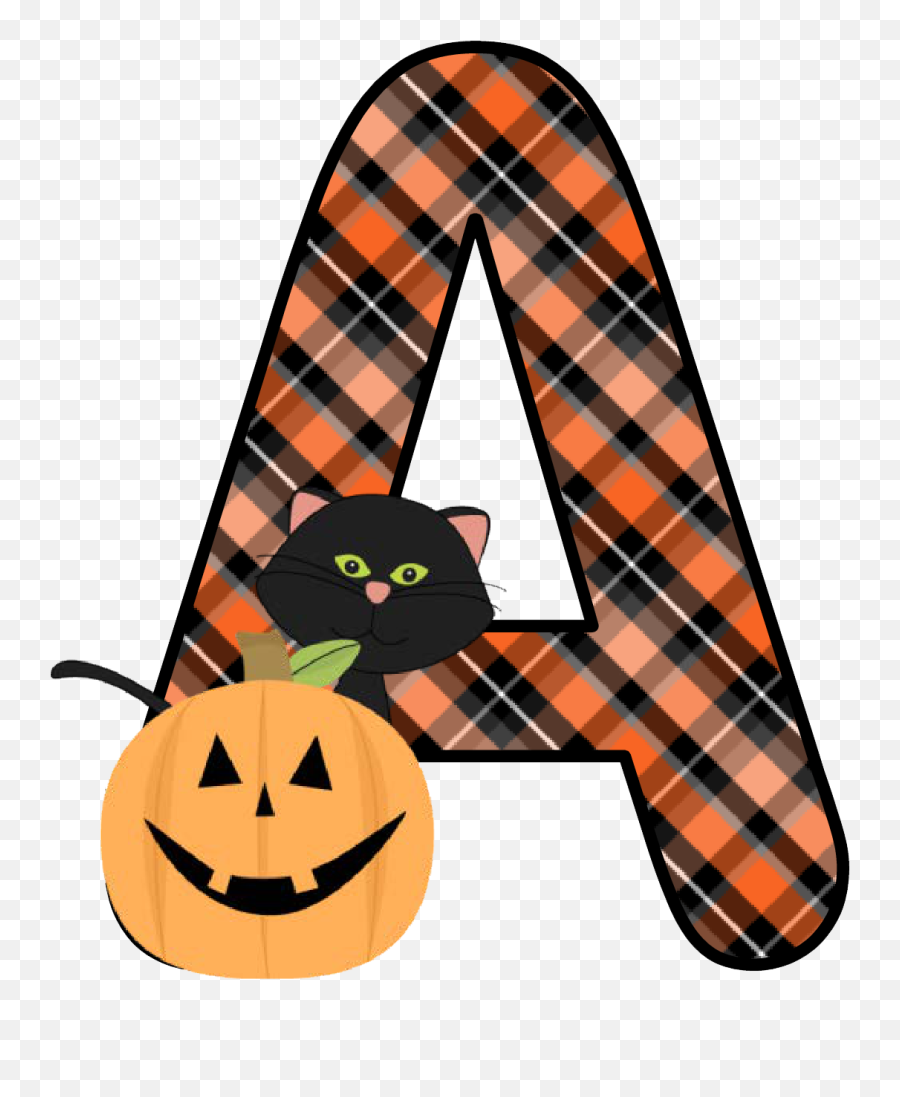 Ch B Alfabeto Calabaza De Kid - Alphabet Letters Halloween Theme Emoji,Emoticon De Olas