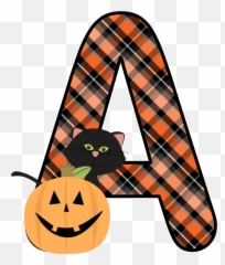 Ch B Alfabeto Calabaza De Kid - Alphabet Letters Halloween Theme Emoji,Emoticon De Olas