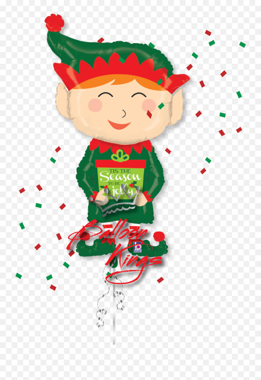 Holiday Elf - Hello Kitty Foil Balloon Png Emoji,Christmas Elf Emojis