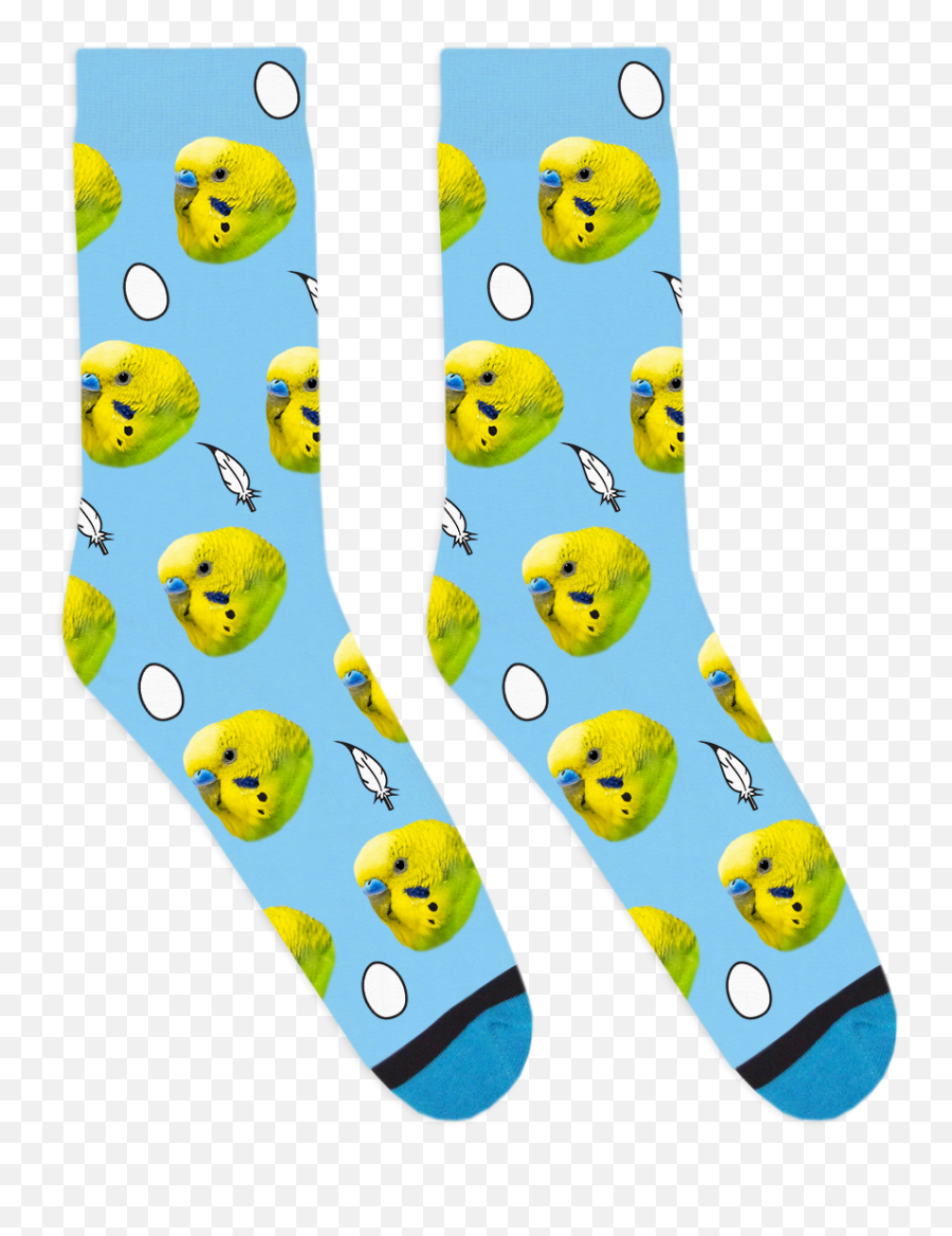Custom Bird Socks - Divvy Up Dog Socks Emoji,Emoticons Singing Have Yourself A Merry Little Christmas