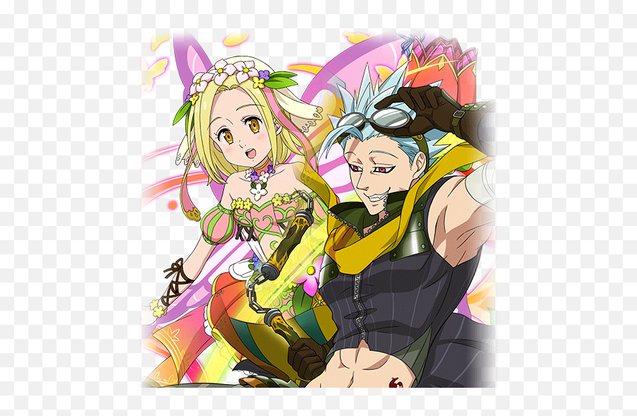 Ban And Elaine Photo Blue Exorcist Anime Fairy Tail - Nanatsu No Taizai Elaine Demon Transparent Emoji,Meliodas Emotion