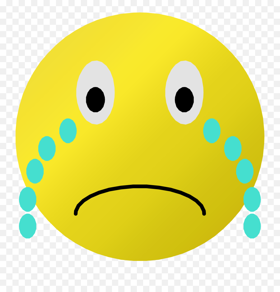 Crying Emoji Clipart Face - Clipart Sad Smiley Face,Crying Emoji