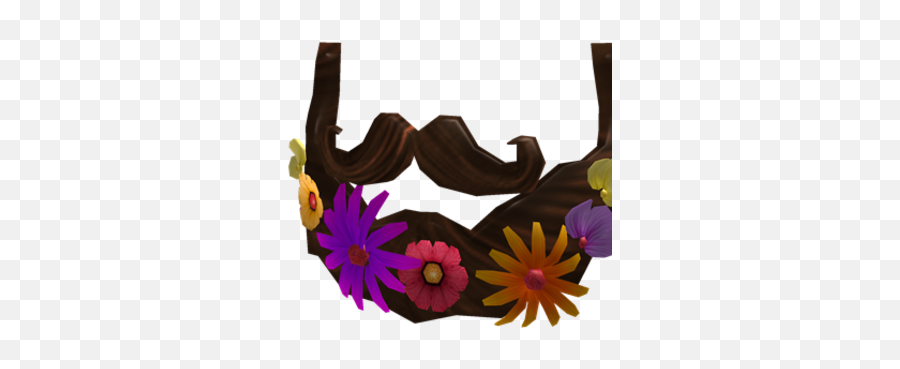Brown Beard Roblox - Beard Of Flowers Roblox Emoji,Razzberry Emoticon