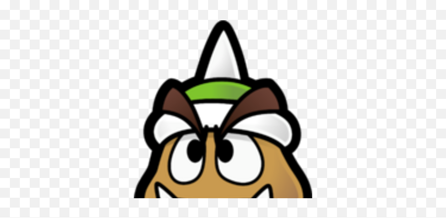 Spiked Goomba - Super Paper Mario Goomba Emoji,Blimp Animated Emoticon