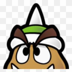 Spiked Goomba - Super Paper Mario Goomba Emoji,Blimp Animated Emoticon