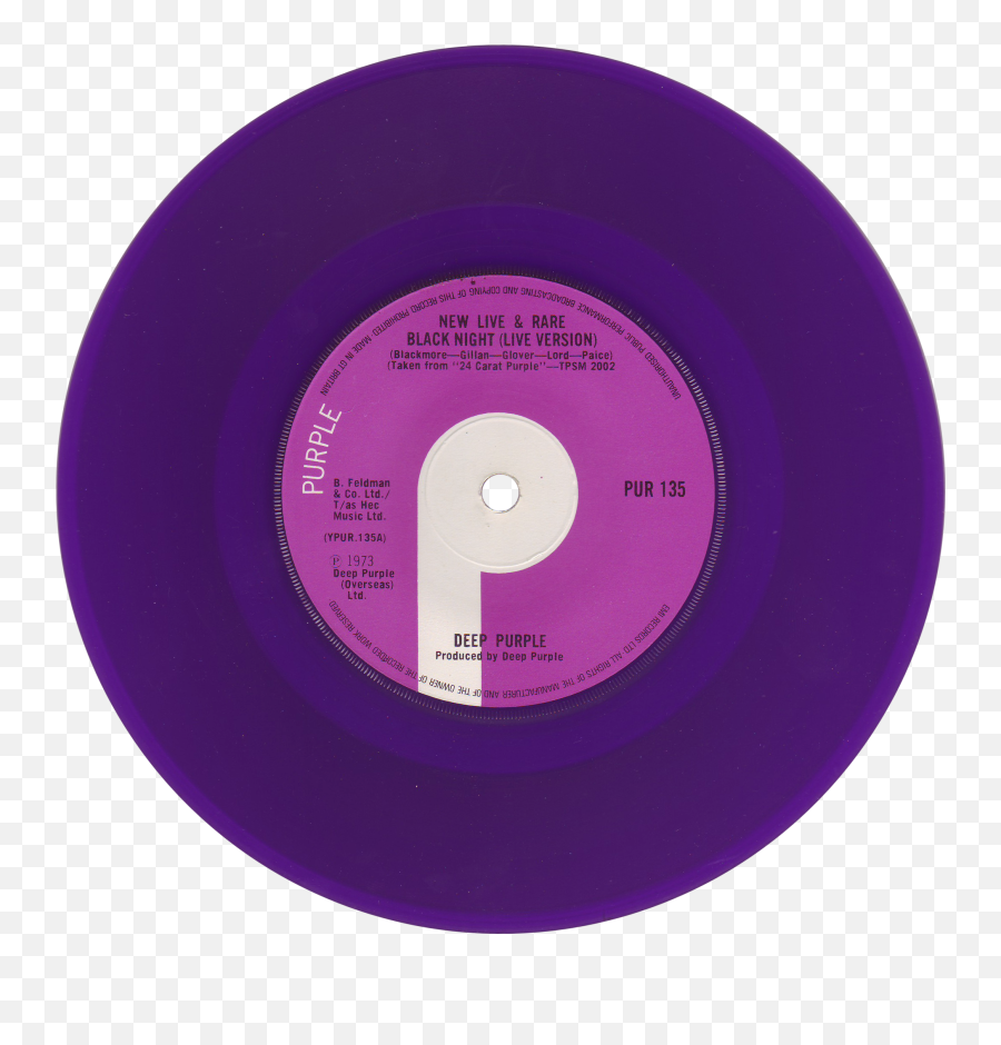 Purple Vinyl Record - Solid Emoji,Emotion Crystal Turns Purple